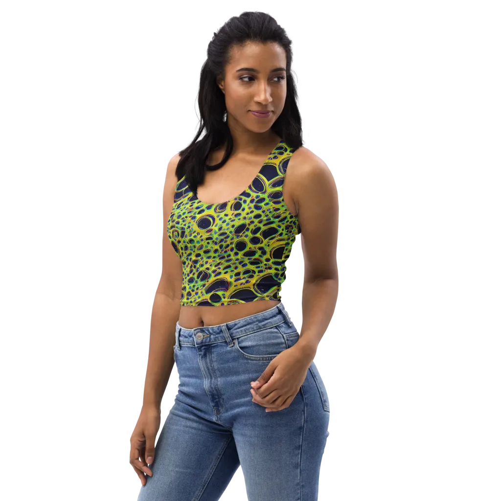 Acidic Nebula on Crop Top — Left Front