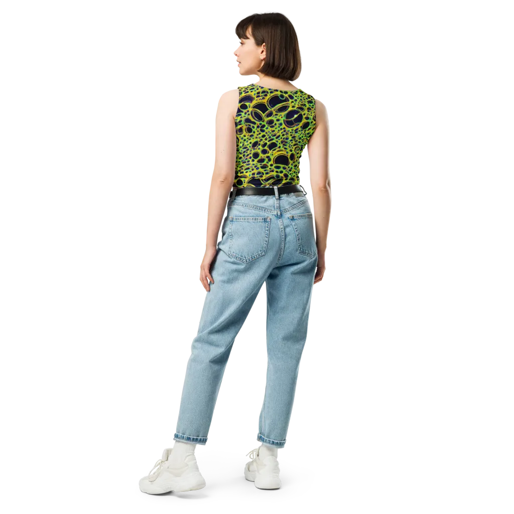 Acidic Nebula on Crop Top — Back