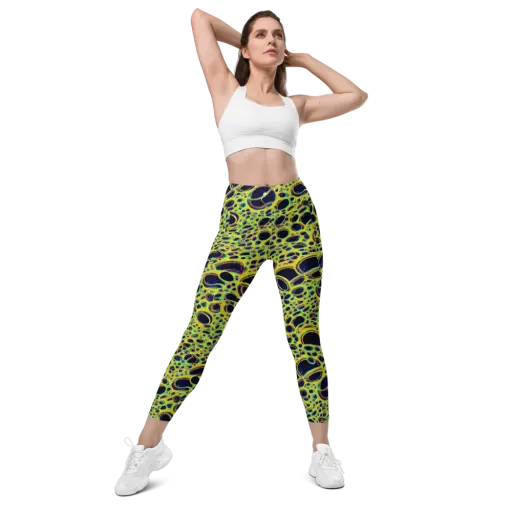 Acidic Nebula on a Leggings with Pockets