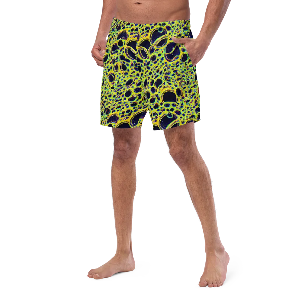 Acidic Nebula on Swim Trunks — Left Front