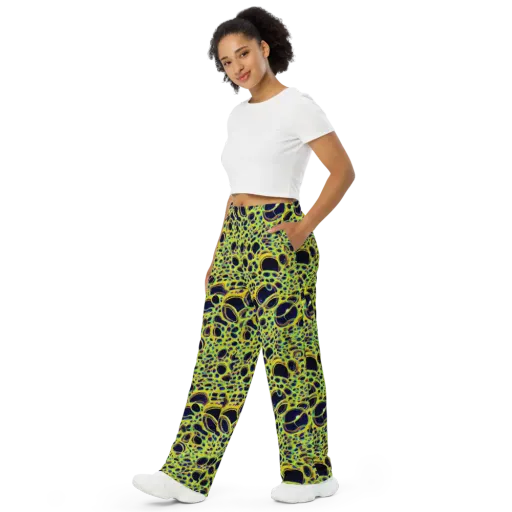 Acidic Nebula on a Wide-Leg Pants