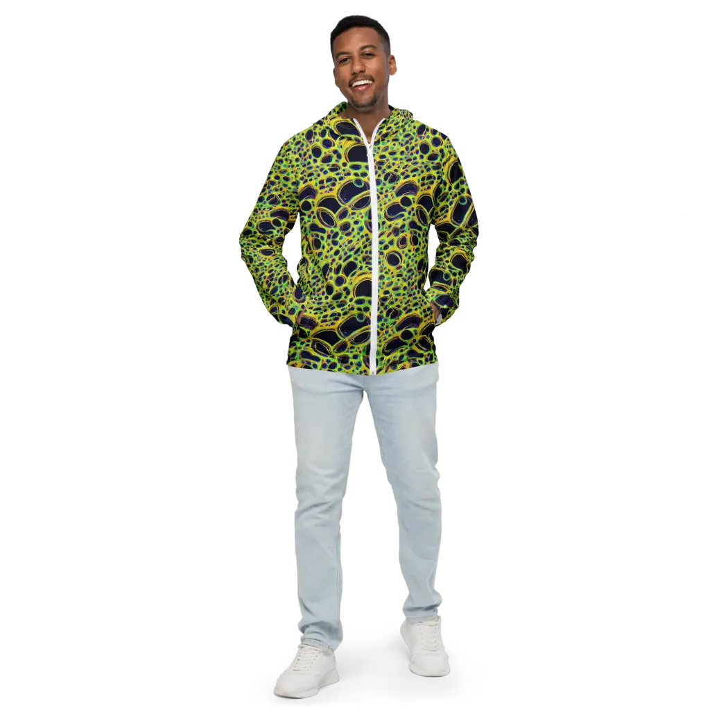 Acidic Nebula on Men's Windbreaker — Front