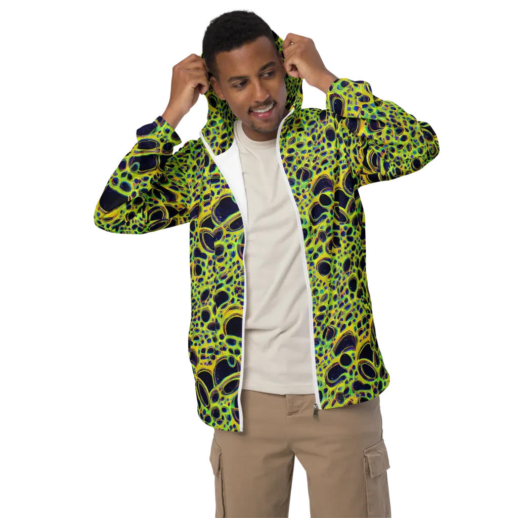 Acidic Nebula on Men's Windbreaker — Front