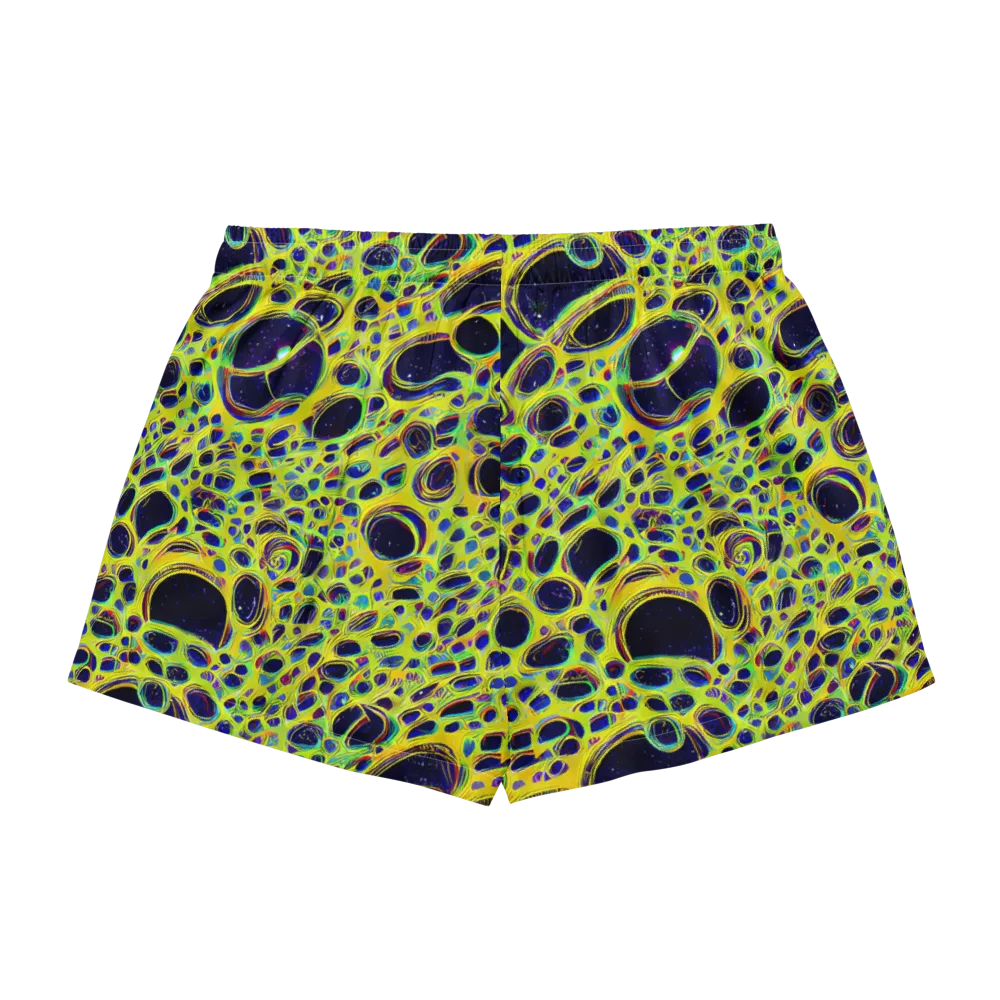 Acidic Nebula on Women's Pajama Shorts — Back