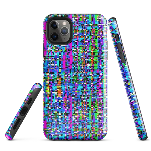 Neon Mosaic on a Tough Case for iPhone®