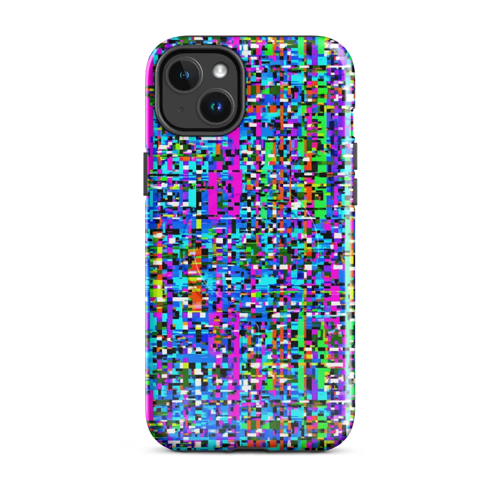 Neon Mosaic on MagSafe Tough Case for iPhone® — Front