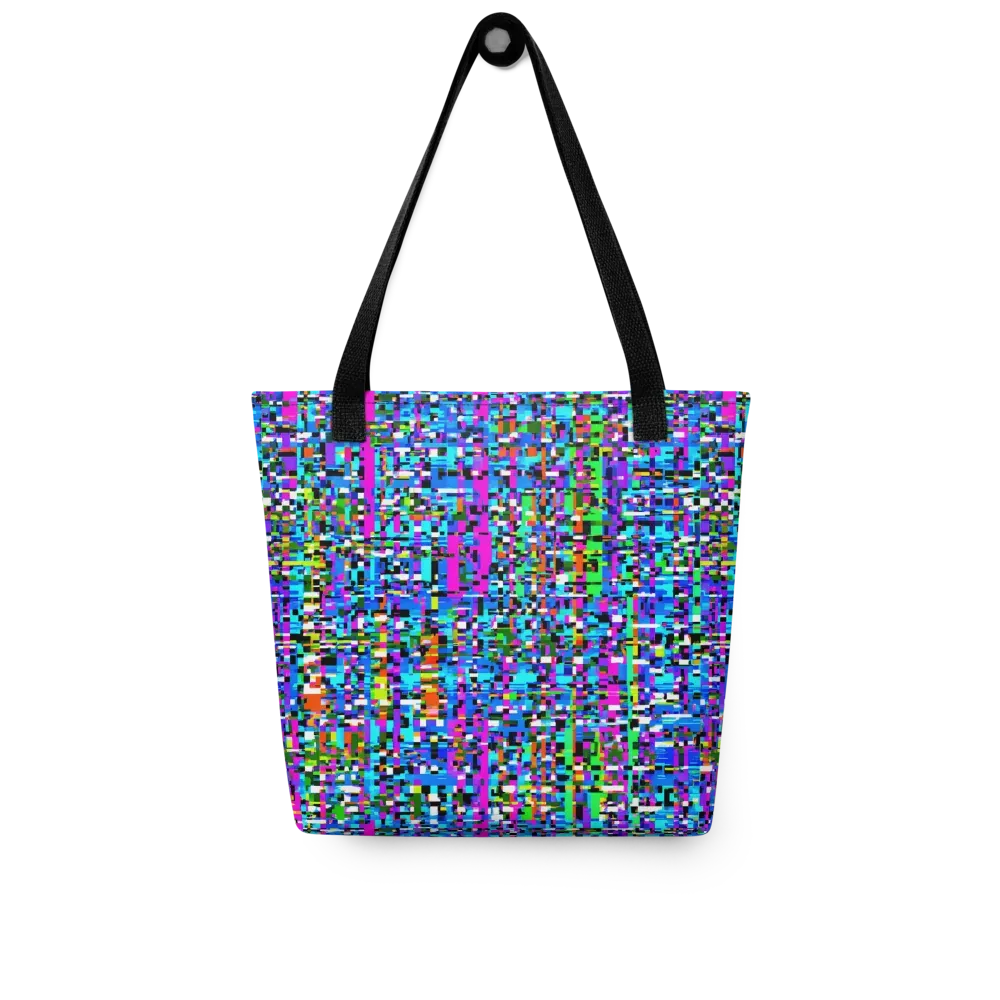 Neon Mosaic on Tote Bag — Front