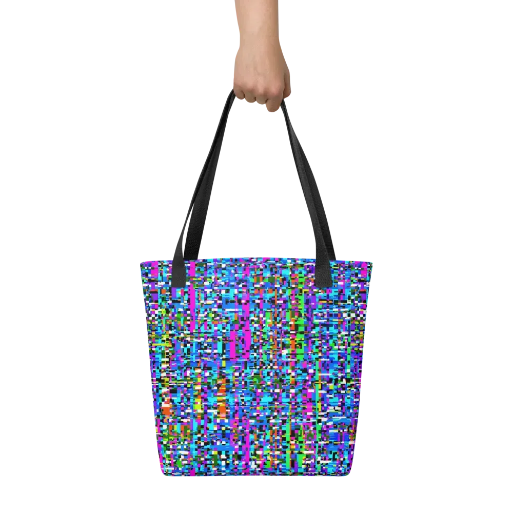 Neon Mosaic on Tote Bag — Front