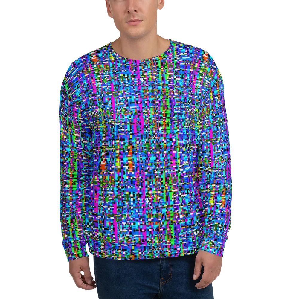 Neon Mosaic on Sweatshirt — Front