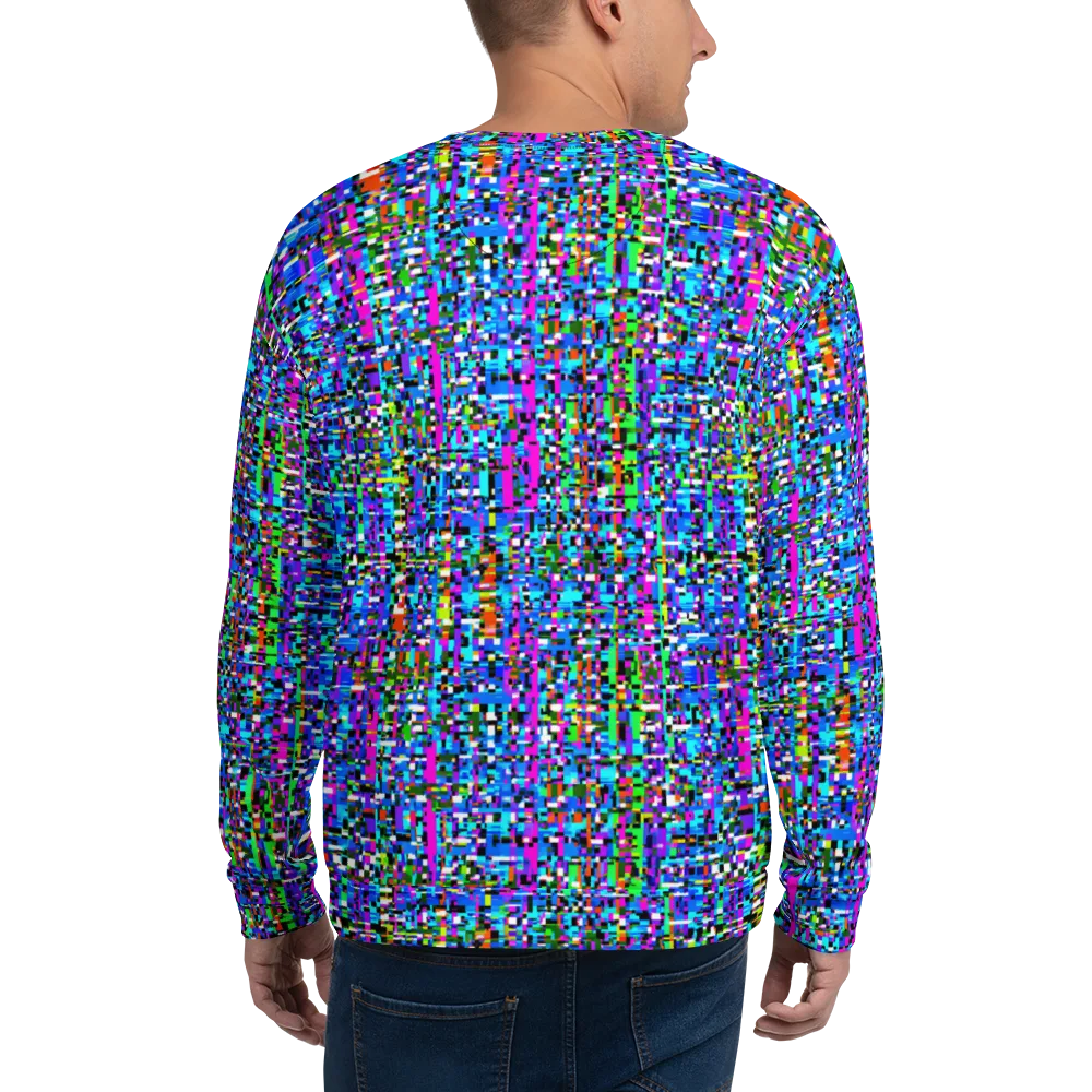 Neon Mosaic on Sweatshirt — Back