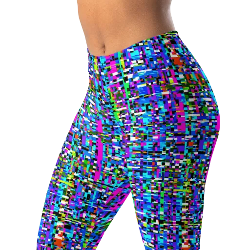 Neon Mosaic on a Leggings
