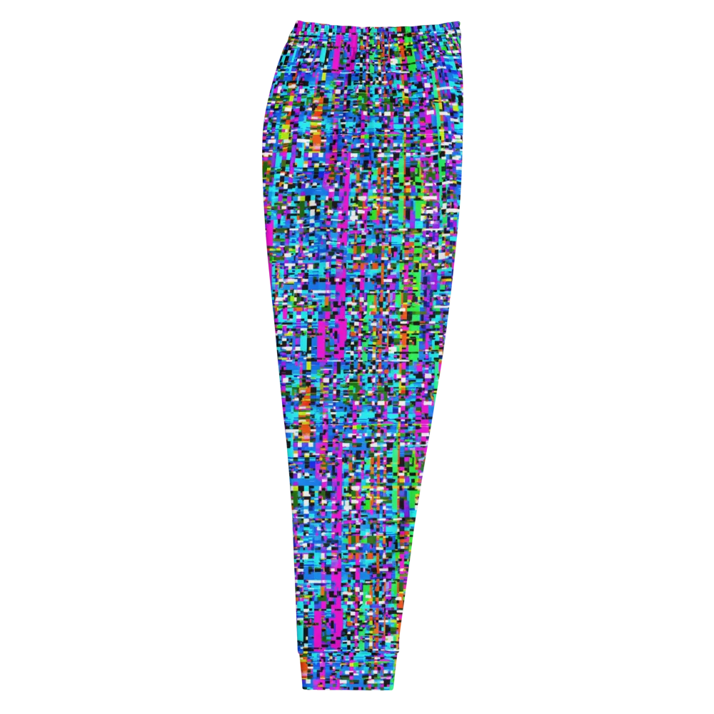 Neon Mosaic on Men's Joggers — Right