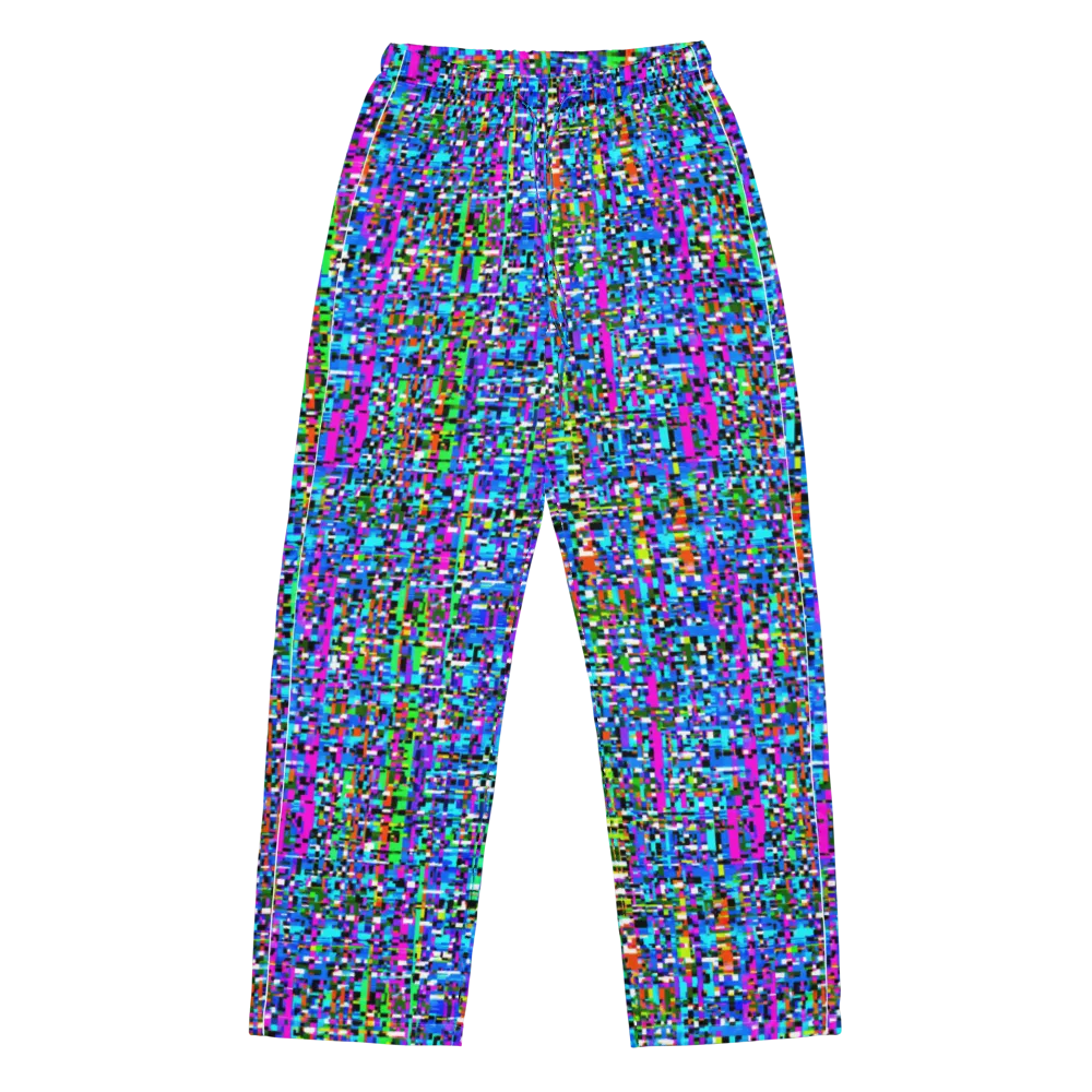 Neon Mosaic on Women's Pajama Pants — Front