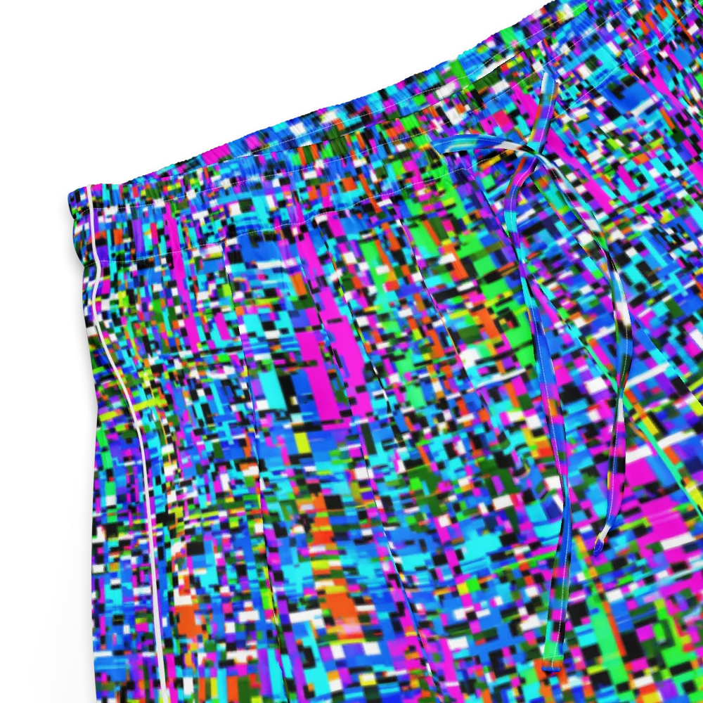 Neon Mosaic on Women's Pajama Shorts — Product details
