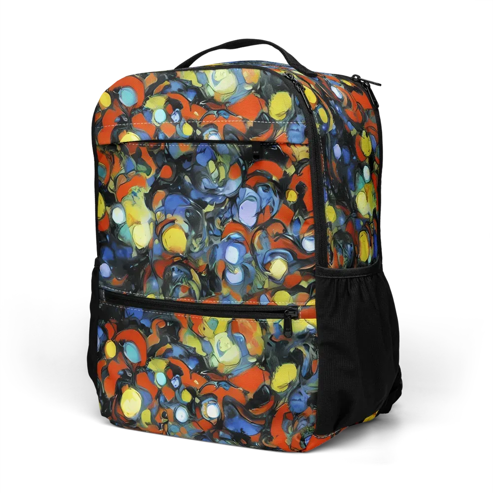 The Vivid Collapse on Utility Backpack — Left Front