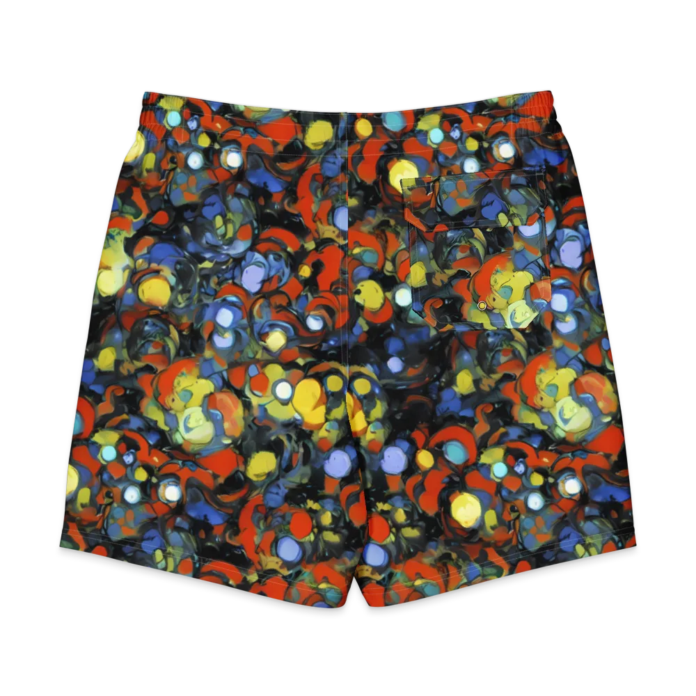 The Vivid Collapse on Men's Board Shorts — Back