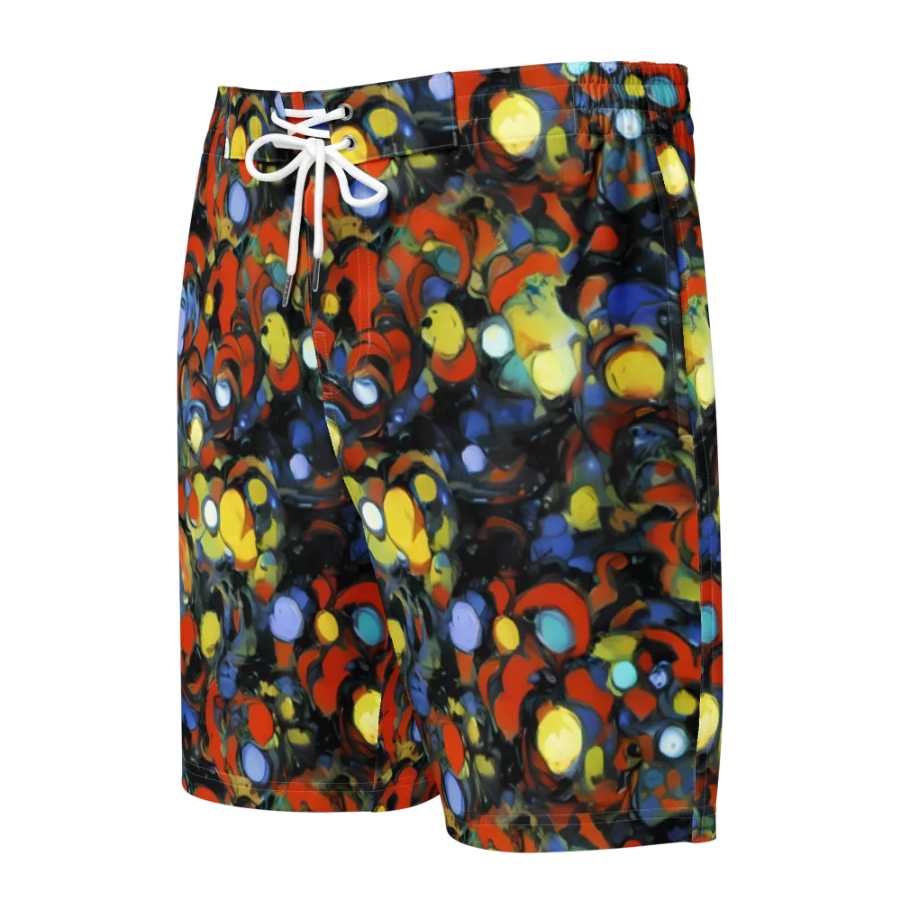 The Vivid Collapse on Men's Board Shorts — Front
