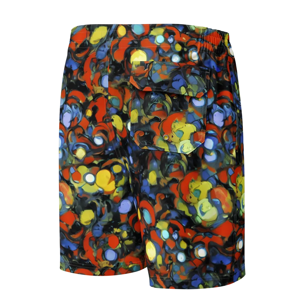 The Vivid Collapse on Men's Board Shorts — Back