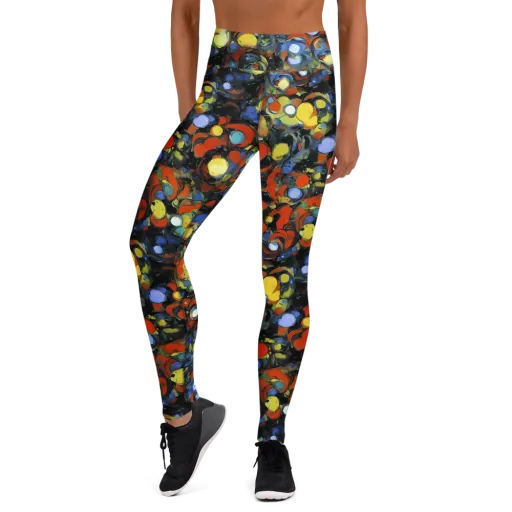 The Vivid Collapse on a Yoga Leggings