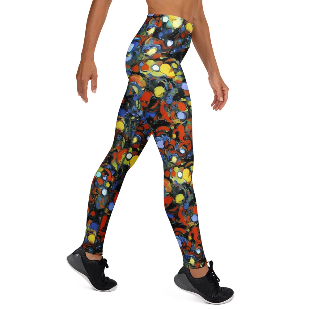 The Vivid Collapse on Yoga Leggings — Right