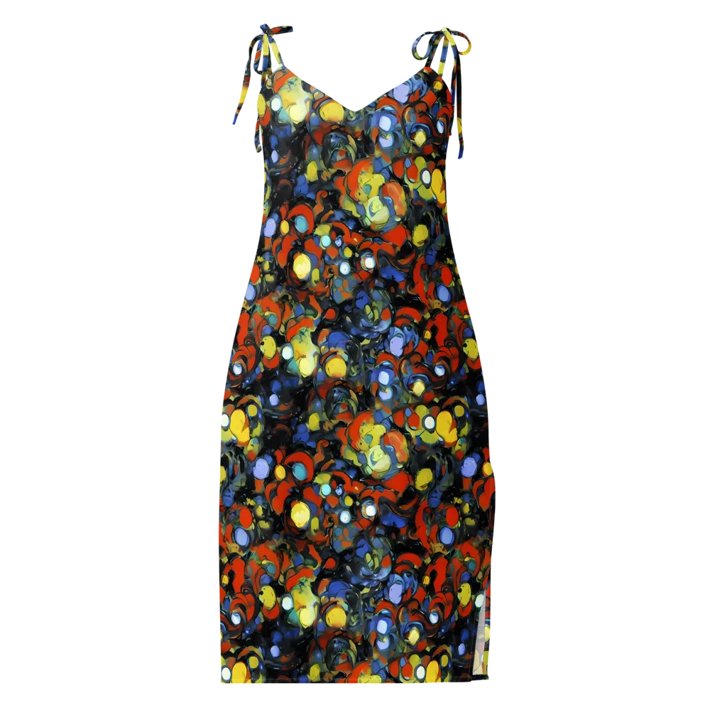 The Vivid Collapse on Slip Dress — Front