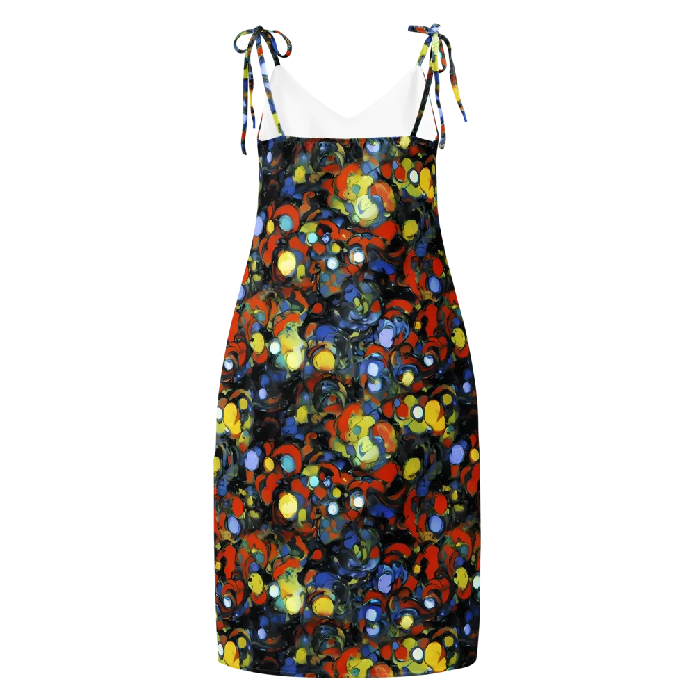 The Vivid Collapse on Slip Dress — Back
