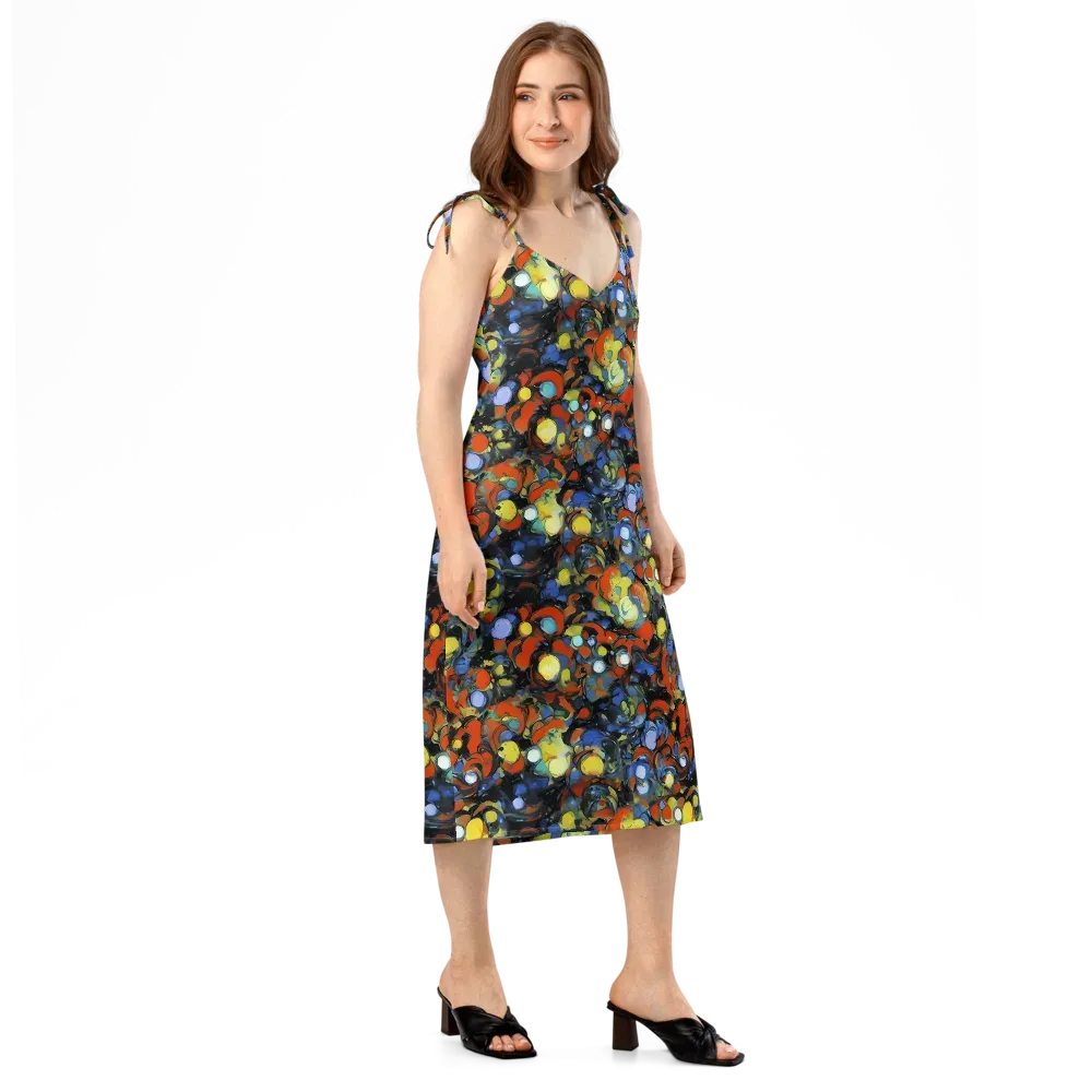 The Vivid Collapse on Slip Dress — Right Front