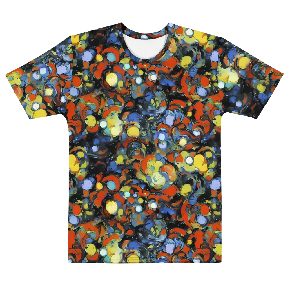 The Vivid Collapse on Men's Cotton Crew Neck T-Shirt — Front