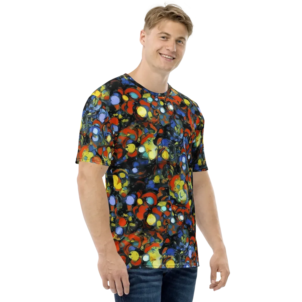 The Vivid Collapse on Men's Crew Neck T-Shirt — Right