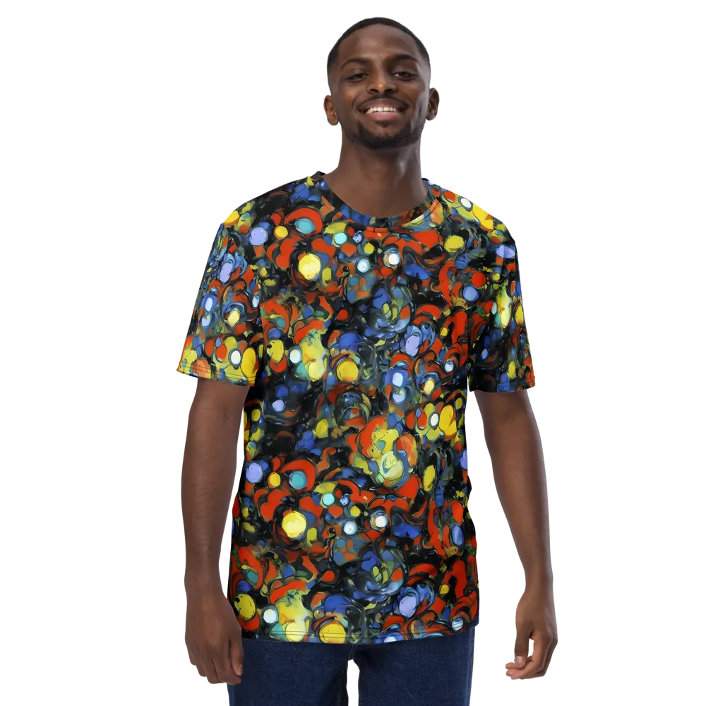 The Vivid Collapse on Men's Crew Neck T-Shirt — Front