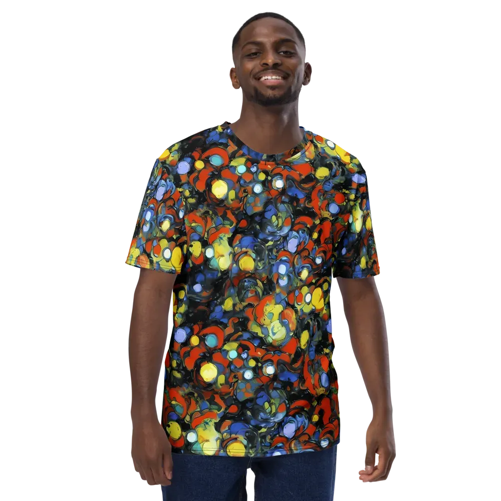 The Vivid Collapse on Men's Crew Neck T-Shirt — Front