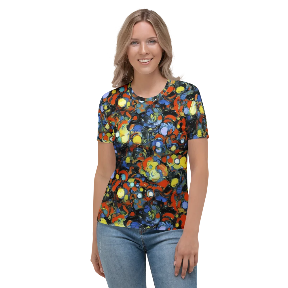 The Vivid Collapse on Women's Crew Neck T-Shirt — Front