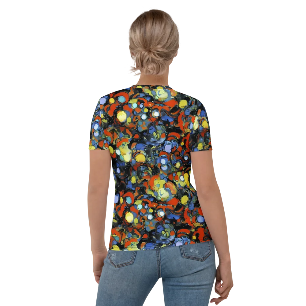 The Vivid Collapse on Women's Crew Neck T-Shirt — Back