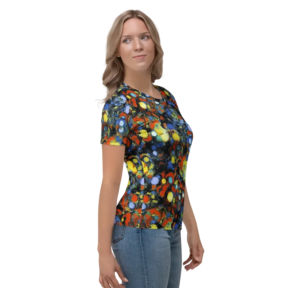 The Vivid Collapse on Women's Crew Neck T-Shirt — Right