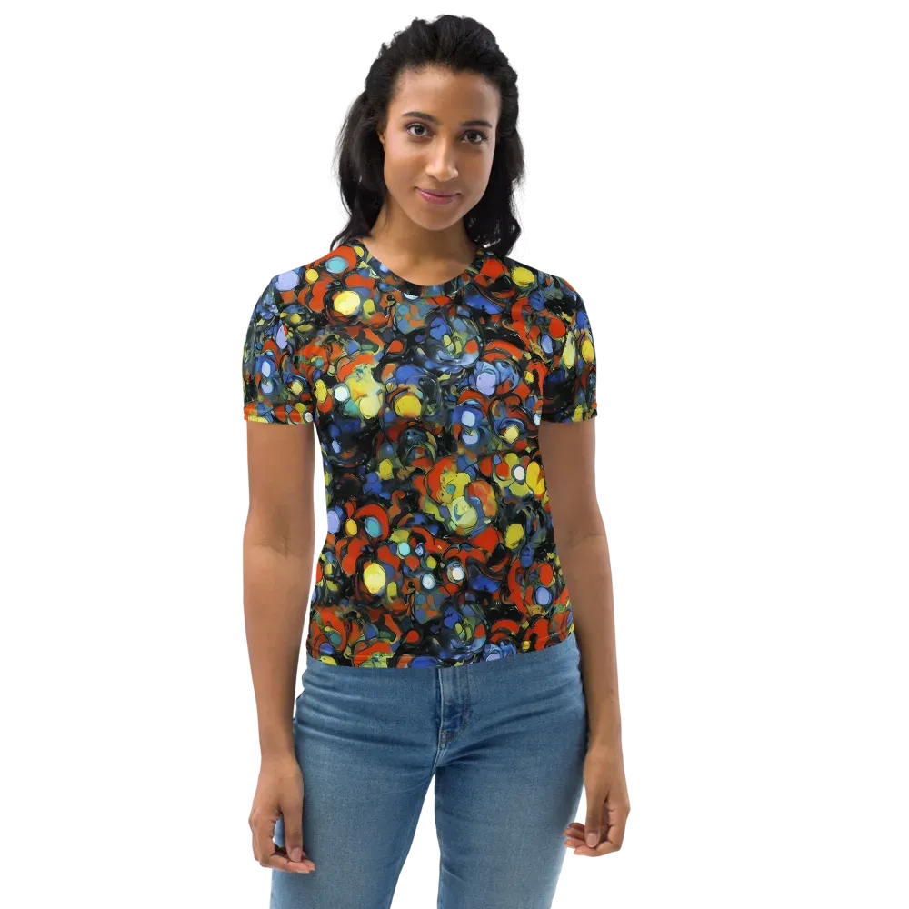 The Vivid Collapse on Women's Crew Neck T-Shirt — Front