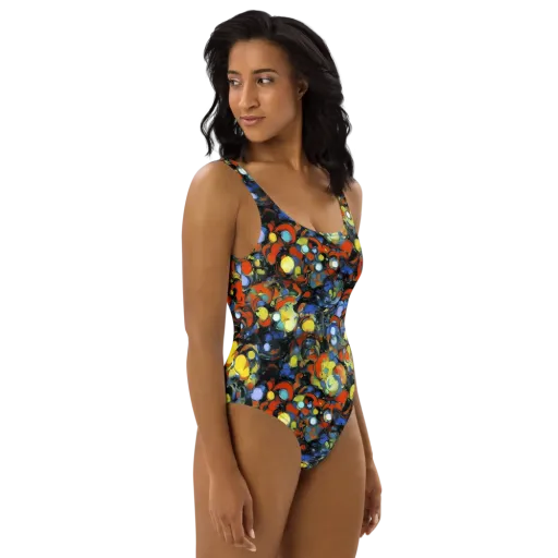 The Vivid Collapse on a One-Piece Swimsuit