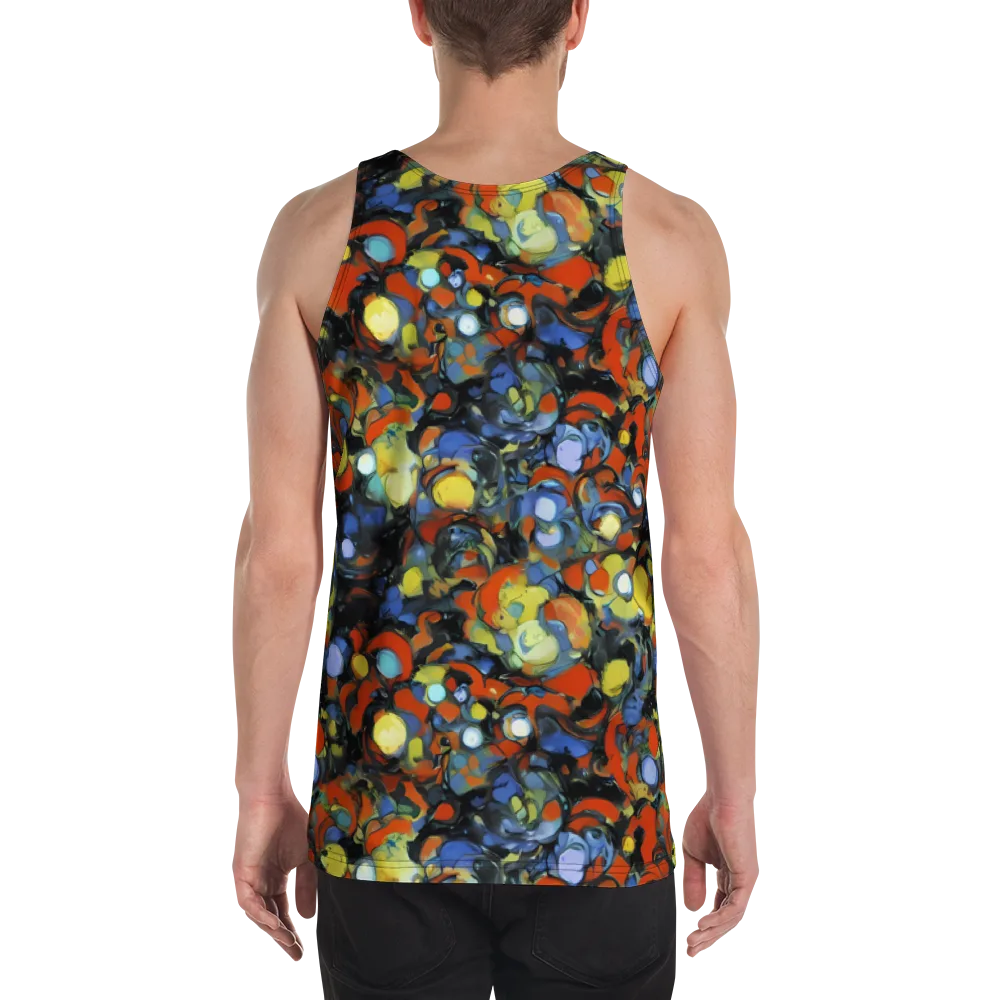 The Vivid Collapse on Men's Tank Top — Back