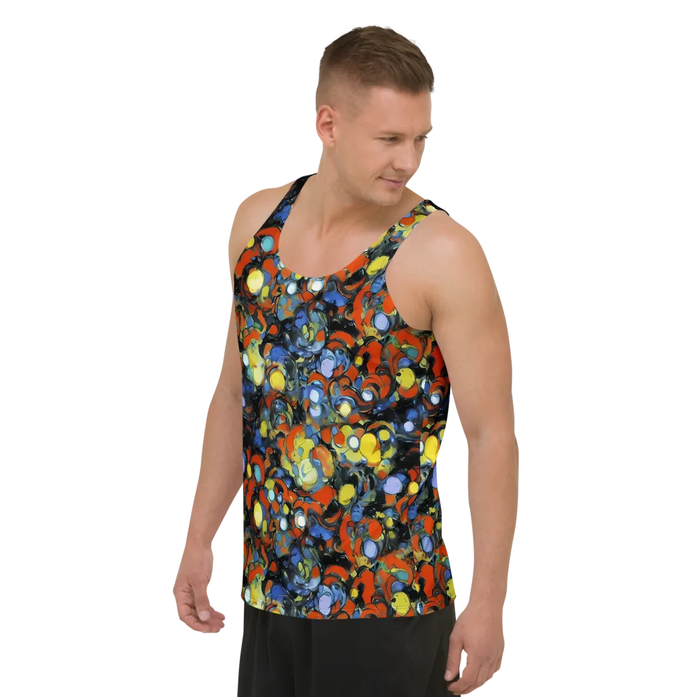 The Vivid Collapse on Men's Tank Top — Left Front