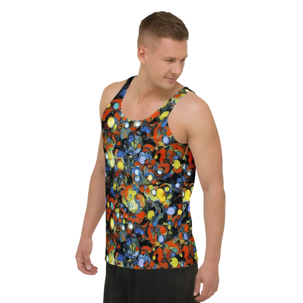 The Vivid Collapse on Men's Tank Top — Left Front