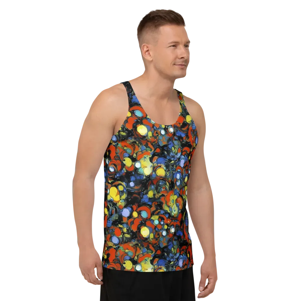 The Vivid Collapse on Men's Tank Top — Right Front