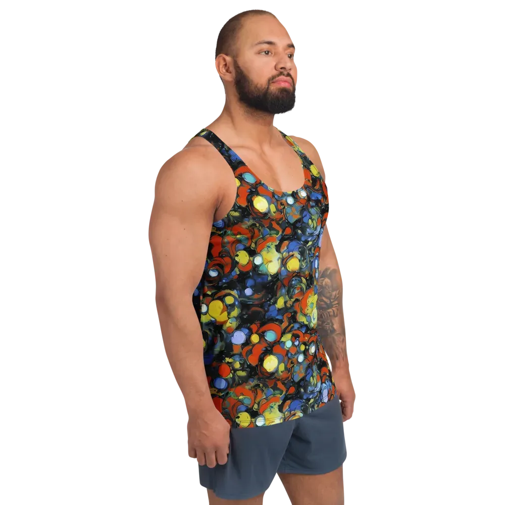 The Vivid Collapse on Men's Tank Top — Right Front
