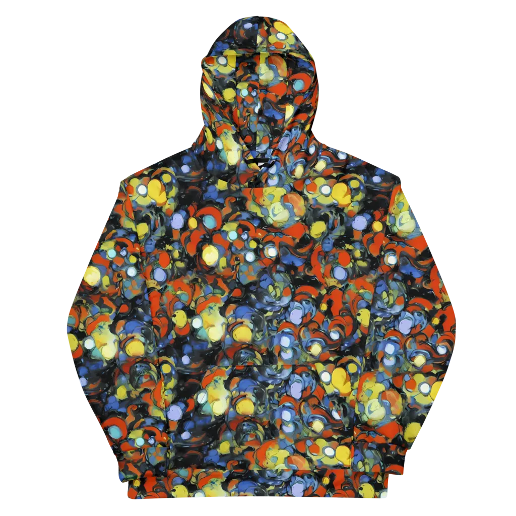 The Vivid Collapse on Cotton Hoodie — Front
