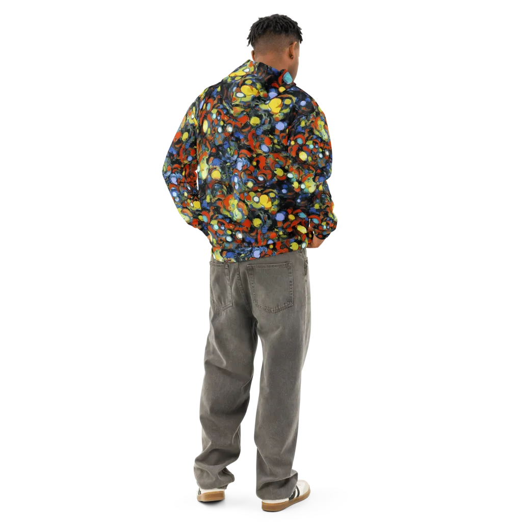 The Vivid Collapse on Cotton Hoodie — Back