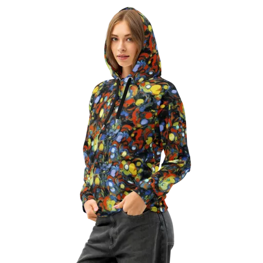 The Vivid Collapse on a Cotton Hoodie