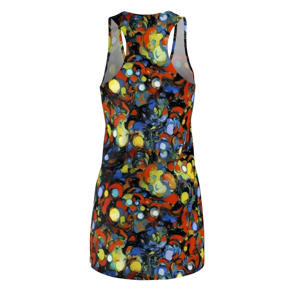 The Vivid Collapse on Racerback Dress — Back