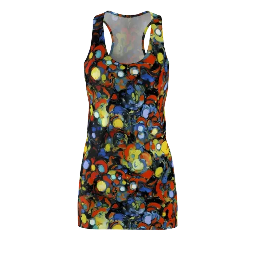 The Vivid Collapse on a Racerback Dress
