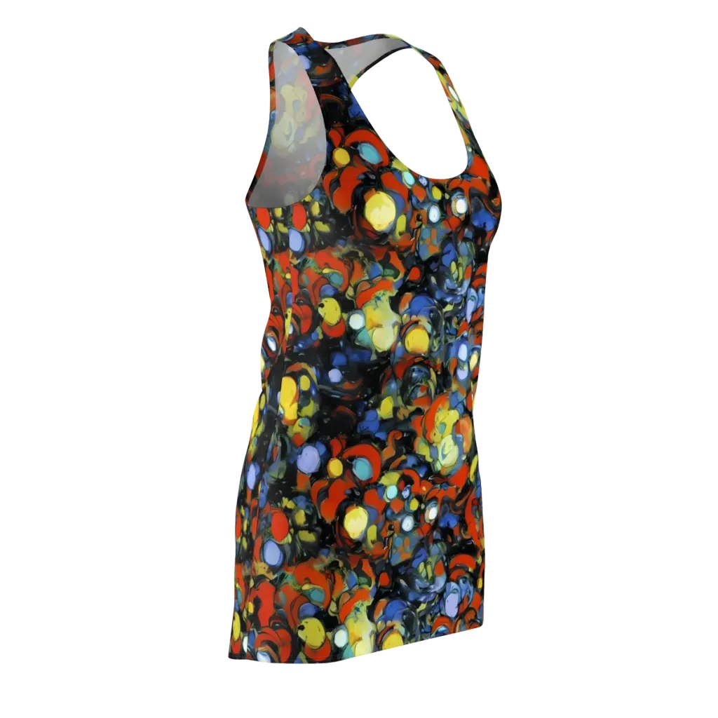 The Vivid Collapse on Racerback Dress — Front Side