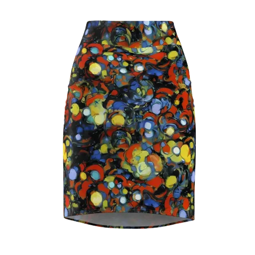 The Vivid Collapse on a Pencil Skirt