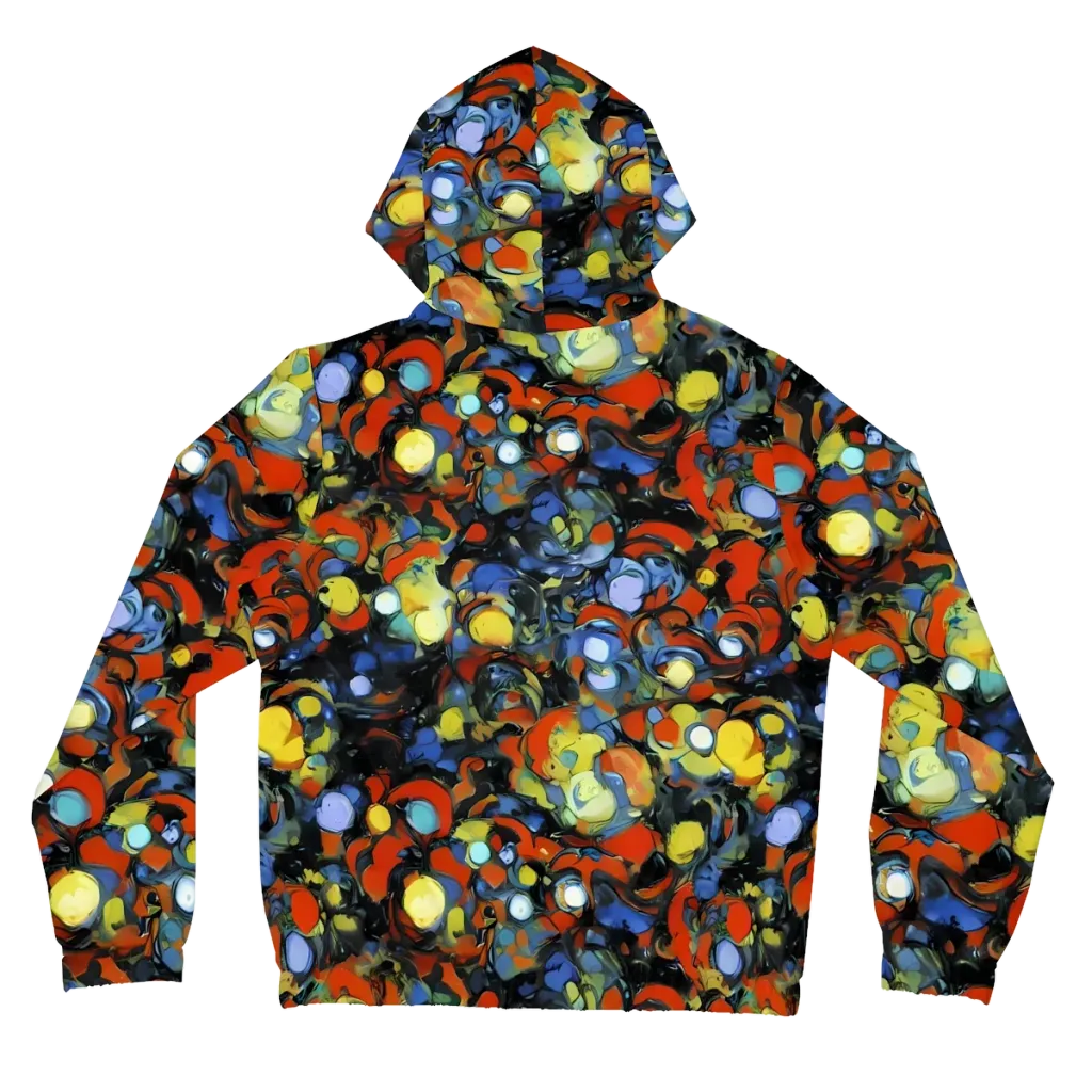 The Vivid Collapse on Women's Full-Zip Hoodie — Back