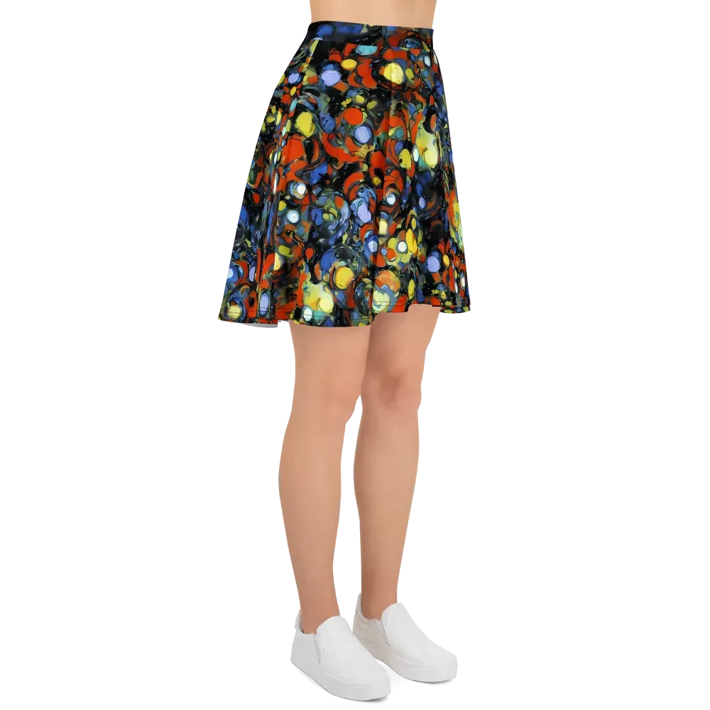The Vivid Collapse on Skater Skirt — Right